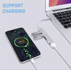 USB-C-hubb 4 portar i aluminium