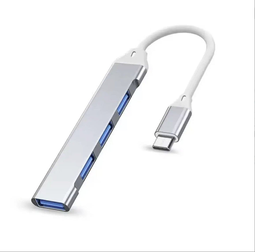 USB-C-hubb 4 portar i aluminium