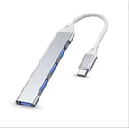 USB-C-hubb 4 portar i aluminium