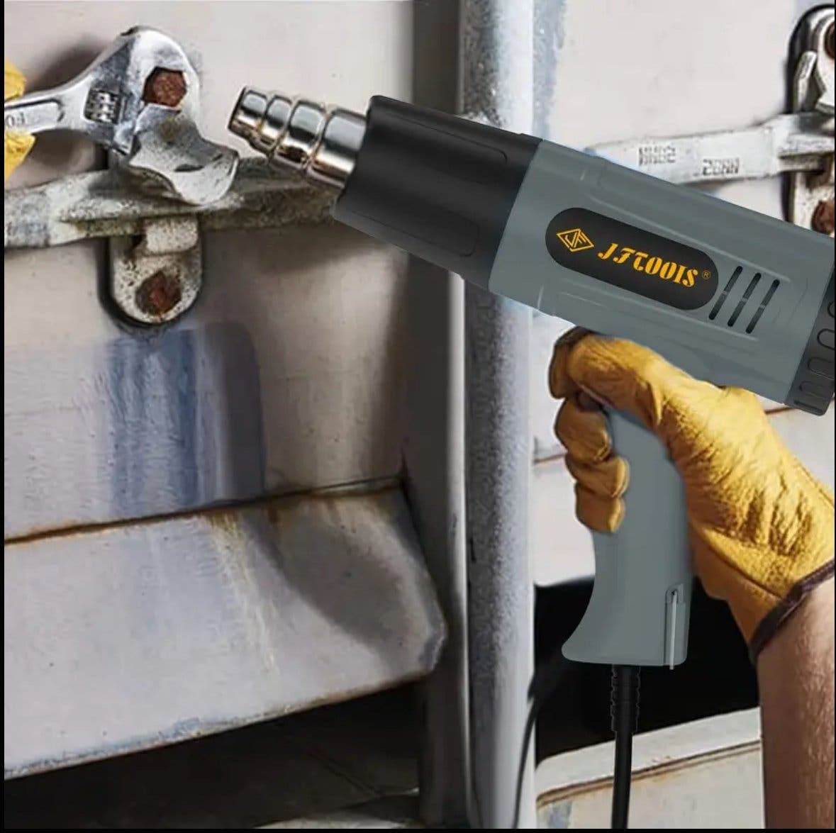 Värmepistol 1600W med 4 munstycken