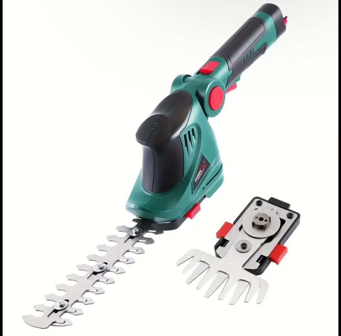 POSENPRO 2-i-1 grässax och häcksax 7,2V