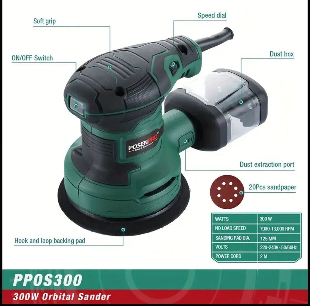 POSENPRO excenterslip 300W 125 mm