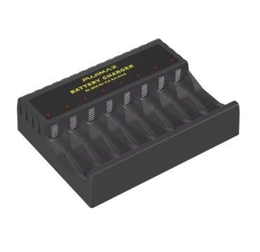 Batteriladdare för AA/AAA med 8 fack