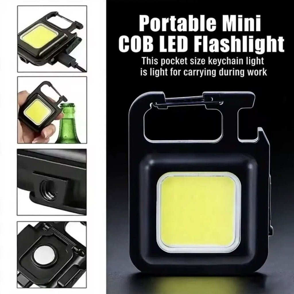 Mini COB LED-ficklampa nyckelring