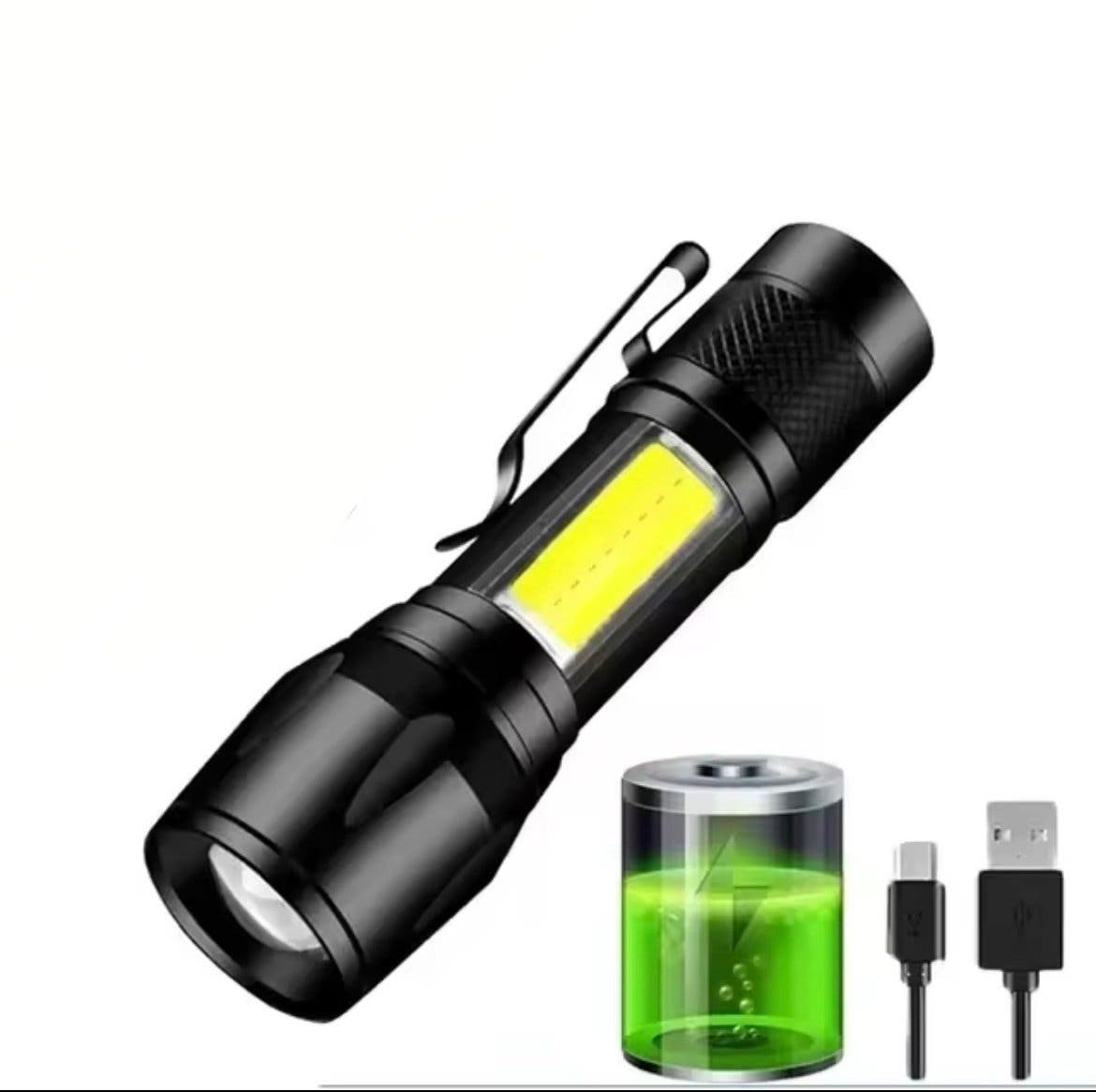 Mini LED-ficklampa COB + XPE
