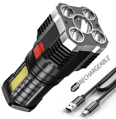 Kraftfull LED-ficklampa 1000 lm