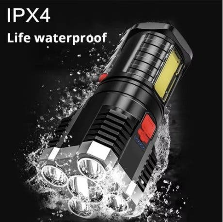 Kraftfull LED-ficklampa 1000 lm