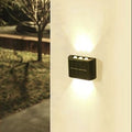 Solcellsdriven vägglampa med 6 LED, 2-pack