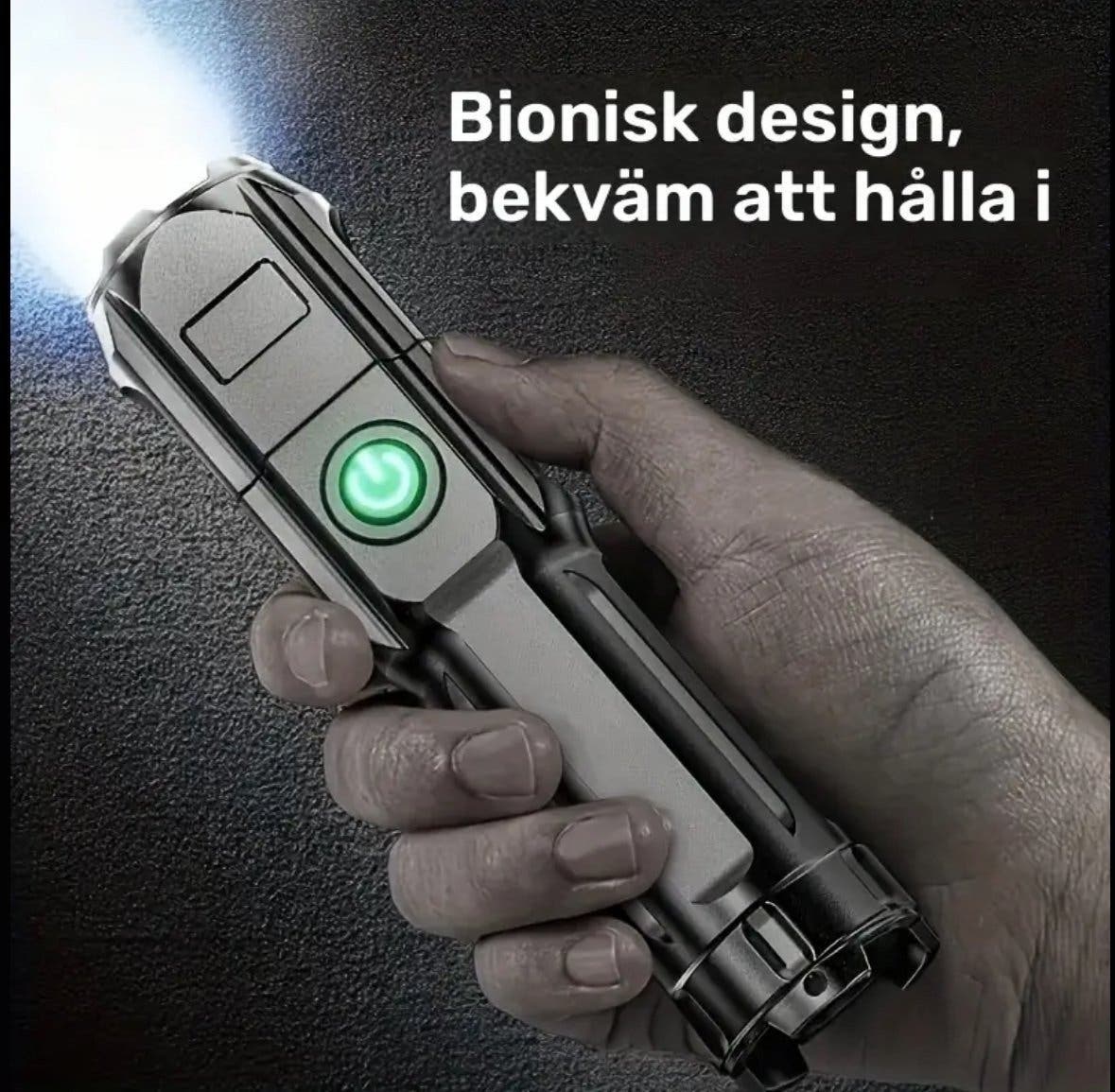 Kraftfull LED-ficklampa