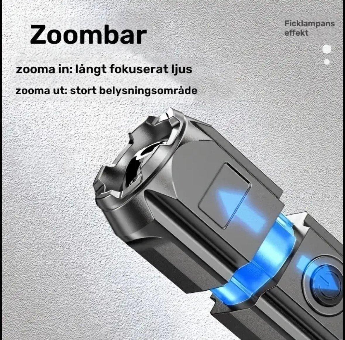 Kraftfull LED-ficklampa
