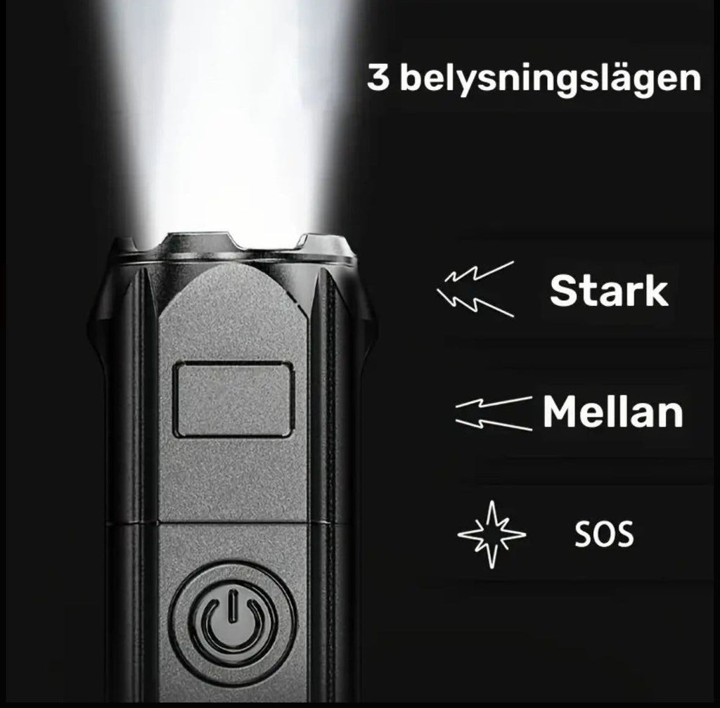 Kraftfull LED-ficklampa