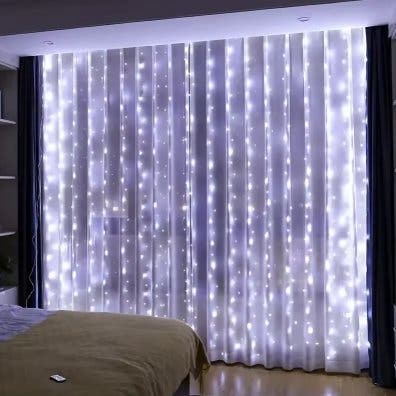 Ljusgardin 3 × 1 m med 100 LED