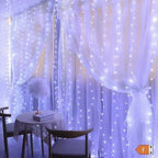 Ljusgardin 3 × 1 m med 100 LED
