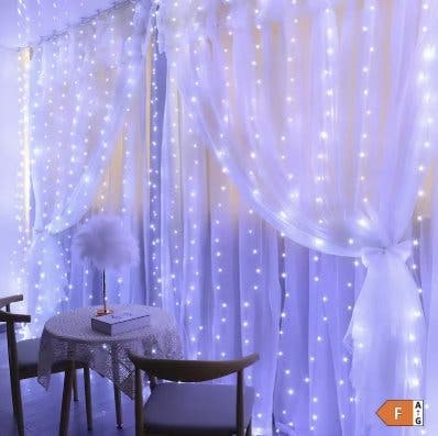 Ljusgardin 3 × 1 m med 100 LED