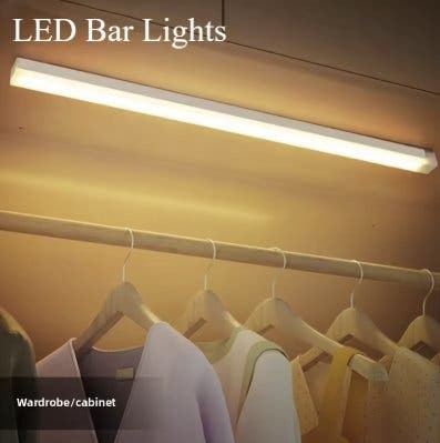 Uppladdningsbar LED-lampa 30 cm med rörelsesensor