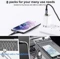 USB-adapterset 5 st, USB-C, USB-A och Micro-USB