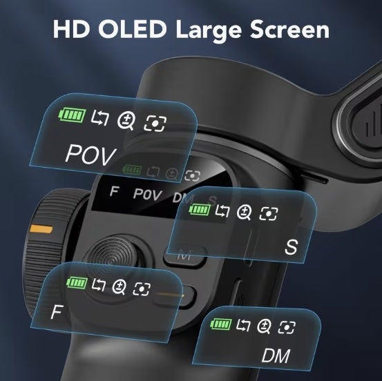 AOCHUAN Smart X2 mobilgimbal – 3-axlig stabilisering och OLED-display