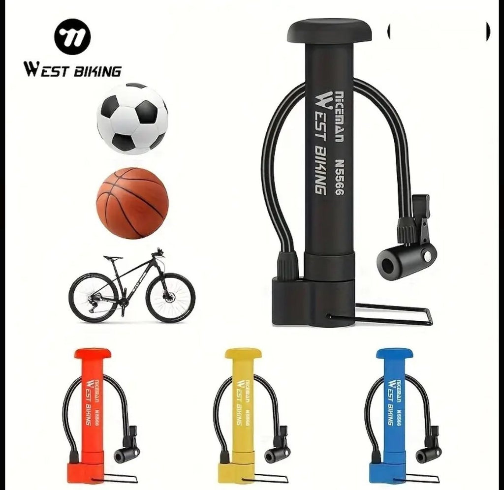 Mini cykelpump 80 PSI – portabel handpump för cykel och boll