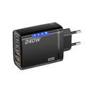 Snabbladdare 240W USB-C PD med 5 portar