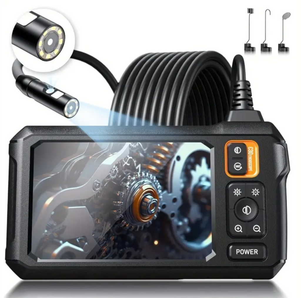 Industrikamera / Endoskopkamera 1080P IP67 – 4.3” Skärm & 5m Kabel