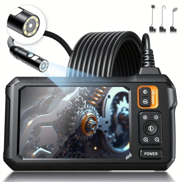 Industrikamera / endoskopkamera 1080P IP67 – 4,3 tums skärm och 5 m kabel