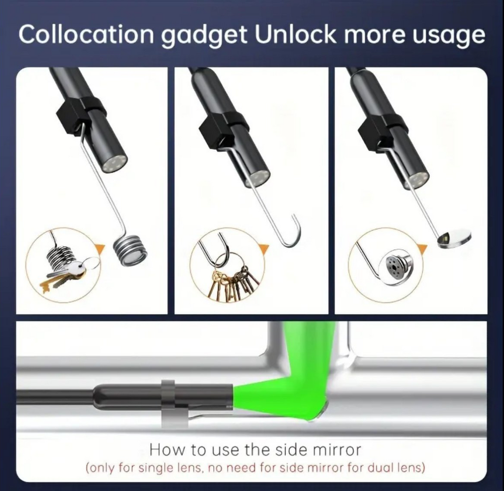 Industrikamera / Endoskopkamera 1080P IP67 – 4.3” Skärm & 5m Kabel