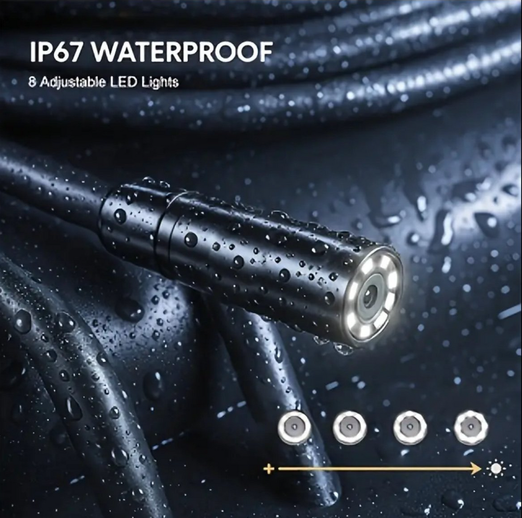 Industrikamera / Endoskopkamera 1080P IP67 – 4.3” Skärm & 5m Kabel