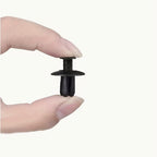 Plastclips till bil 100 st – svarta skruvclips med 15 mm huvud