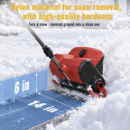 Sladdlös snöslunga 21V – 40 cm arbetsbredd, 2 batterier och laddare