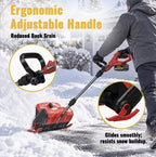 Sladdlös snöslunga 21V – 40 cm arbetsbredd, 2 batterier och laddare