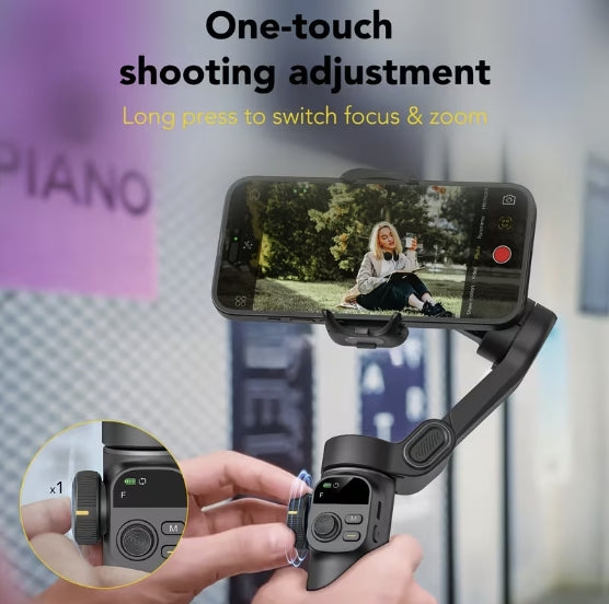 AOCHUAN Smart X2 mobilgimbal – 3-axlig stabilisering och OLED-display
