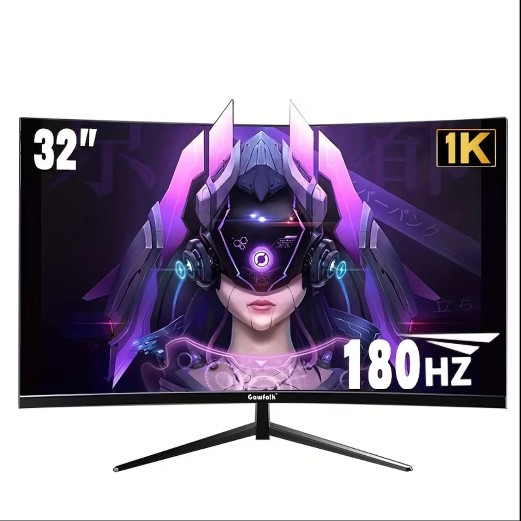 Böjd gamingskärm 32 tum 180 Hz